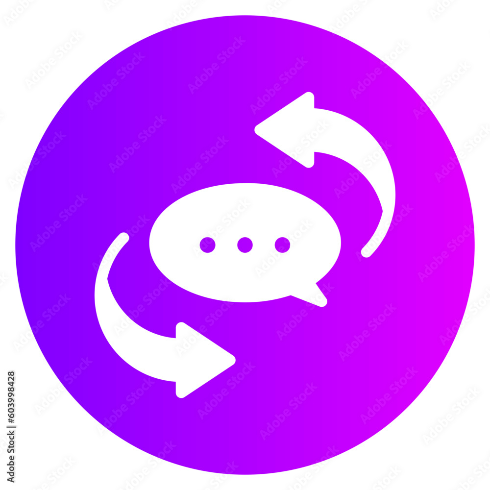 feedback gradient icon feedback gradient icon
