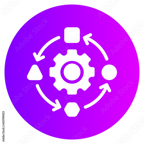management gradient icon