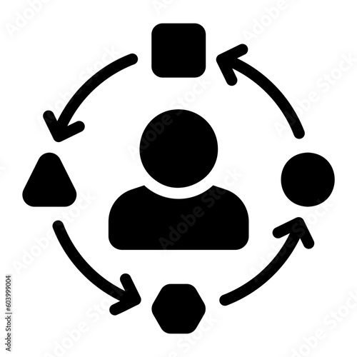 adaptation glyph icon