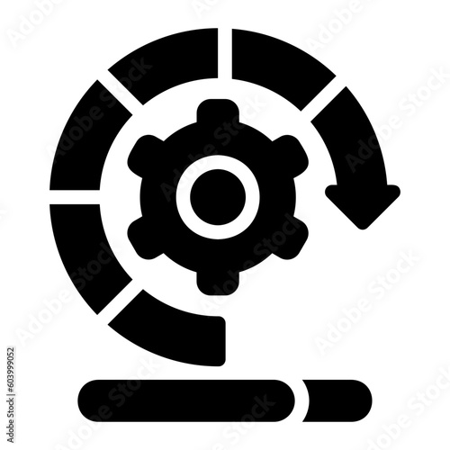 project status glyph icon