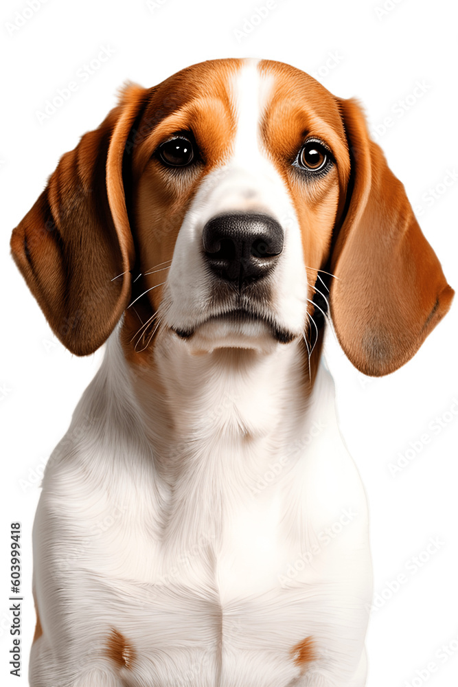 Isolated Beagle Dog on Transparent Background - PNG File
