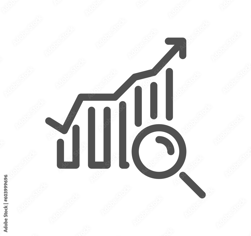Data analysis related icon outline and linear symbol. Data analysis related icon outline and linear symbol.
