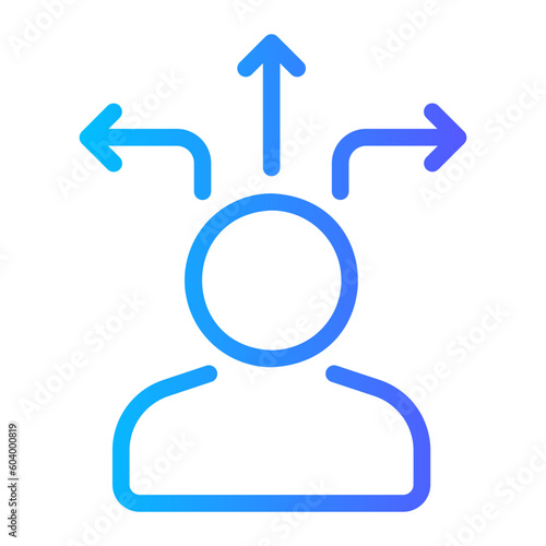 flexibility gradient icon