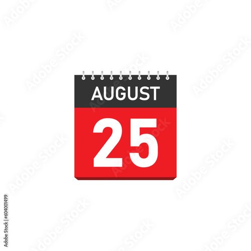 August 25 Concept Design. Vector Illustration.