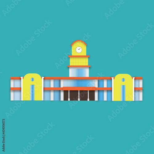 Coimbatore, tamil Nadu railway Junction vector 