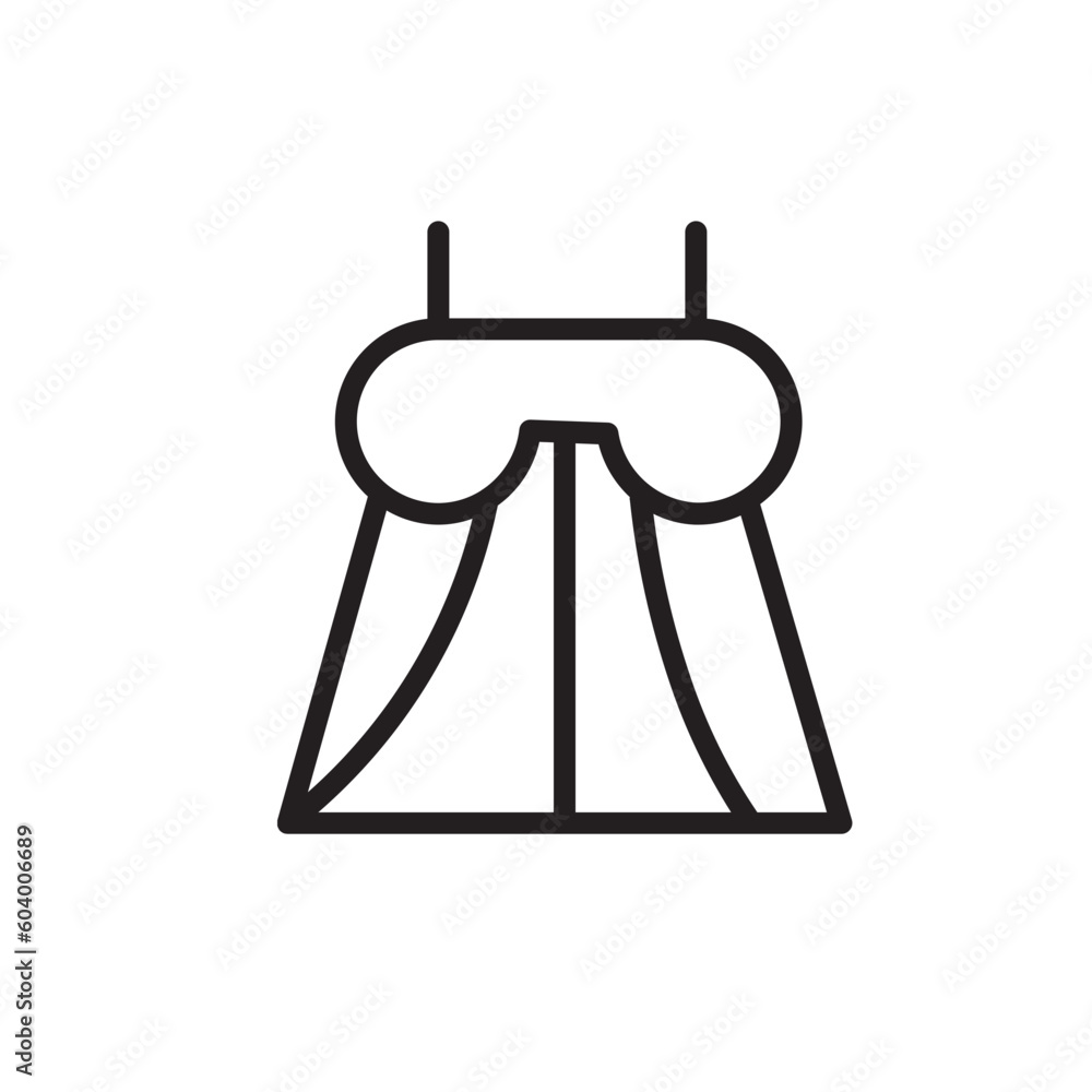 Cloths Dress Shirt Outline Icon