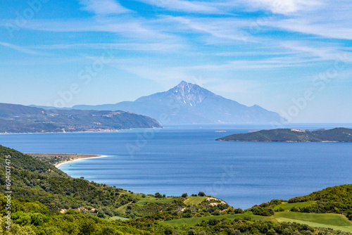 Blick auf den Berg Athos - Mönchsrepublik Athos, Chalkidiki - Griechenland photo