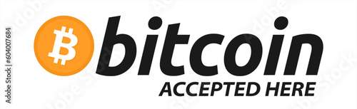bitcoin BTC accepted here vector.