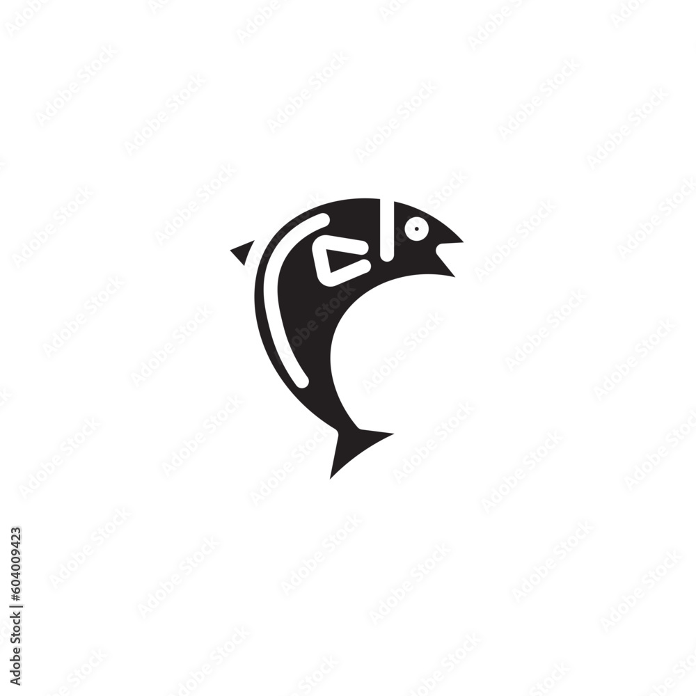 Vacation Camping Fish Icon Vacation Camping Fish Icon