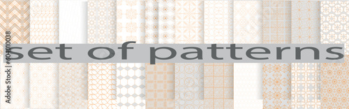 collection of seamless sheometric patterns in the amount of 24 pieces