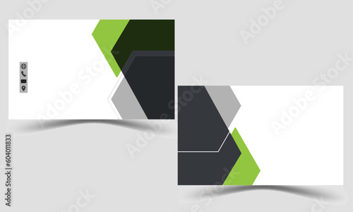 Clean and modern Business Card vector template design