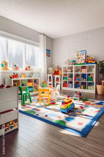 Tranquil Ambiance Captured: Cleaned and Organized Playroom by Home Cleaning Experts