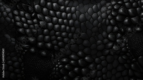Black abstract scales wallpaper. Generative AI.