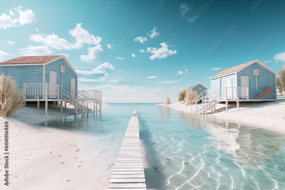 Fototapeta premium Sea scape landscape corals beach reef wallpaper