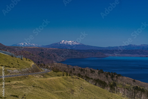 美幌峠から見た屈斜路湖