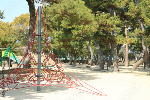 日本の公園：松林がある芦屋公園(兵庫県芦屋市)