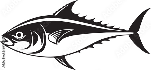 Tuna fish icon vector Illustration, SVG