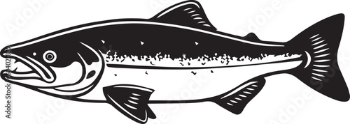 Trout fish, Fish icon vector illustration, SVG