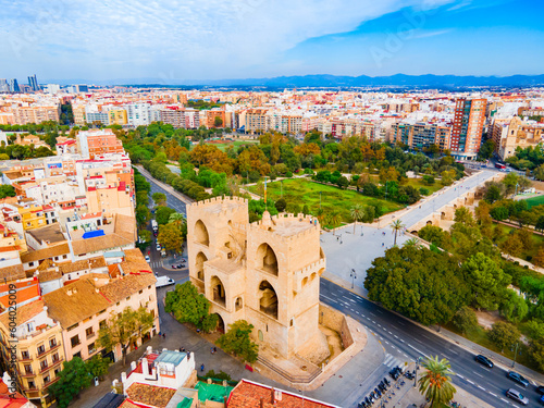 The Serrans Gate or Serranos Towers in Valencia photo