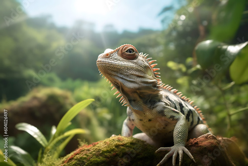 close up exotic animal in natural habitat © fadi