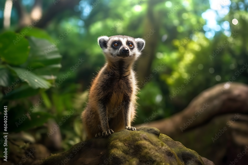 Fototapeta premium close up exotic animal in natural habitat