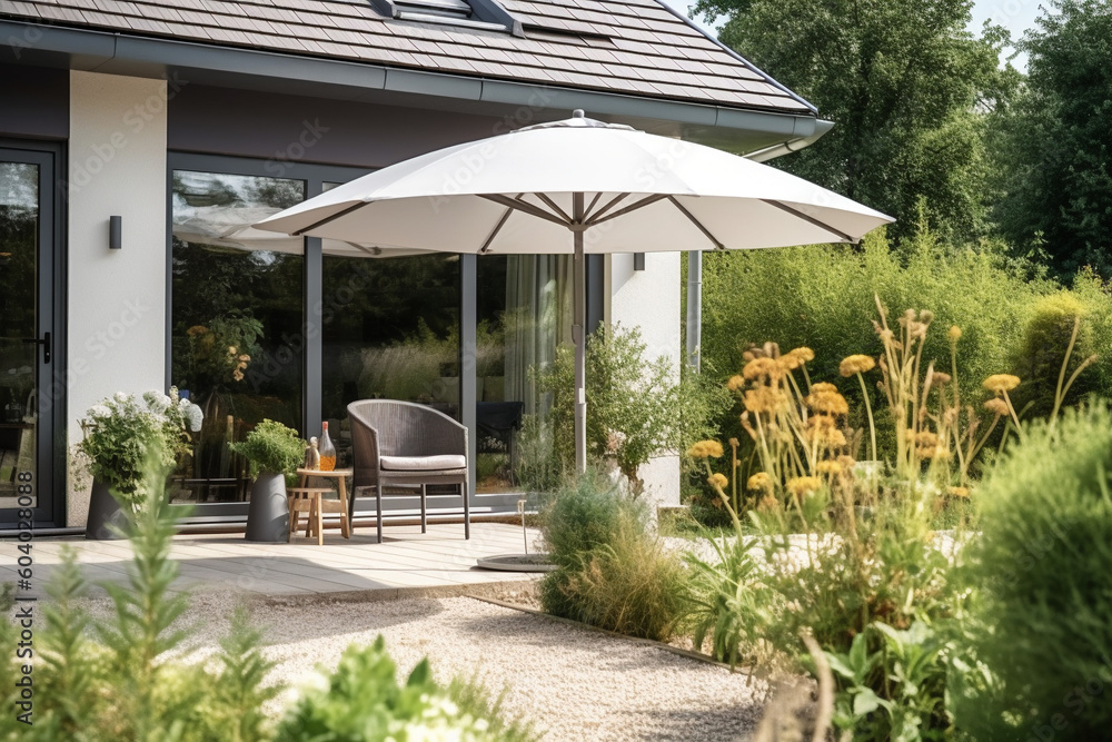 Fototapeta premium Parasol in Garden