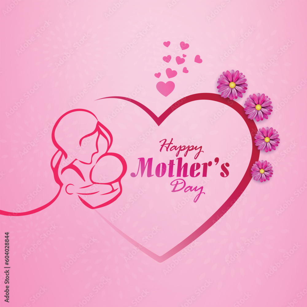 Mother's day | Happy Mother's day | Social media design Vector
