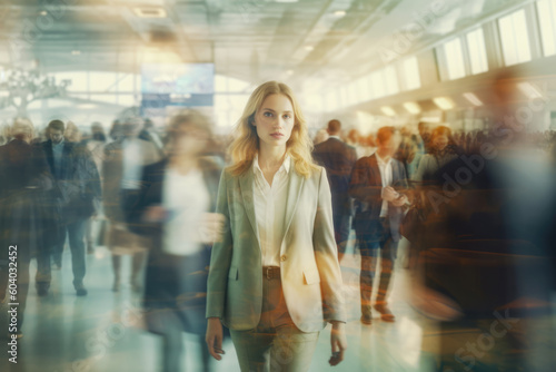 people in the airport, ai generative