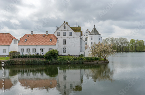 Glücksburg moated castle in Schleswig-Holstein, Germany