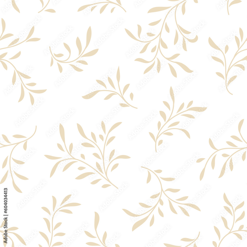 Abstract floral pattern. Branch with leaves ornamental texture. Flourish nature summer garden textured floral background Abstract floral pattern. Branch with leaves ornamental texture. Flourish nature summer garden textured floral background