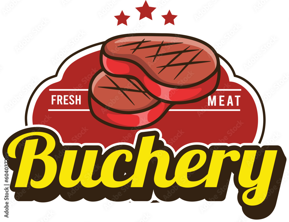 Vector illustration of steak meat logo Vector illustration of steak meat logo