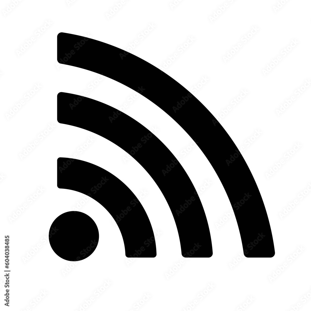 Vector black wireless icon, wireless network icon isolated on white background. Vector black wireless icon, wireless network icon isolated on white background.