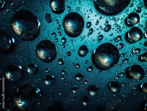 Water drops background created with Generative AI technology