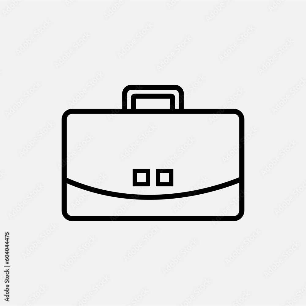 Briefcase Icon. Bag Business, Office Bag Symbol - Vector. Portfolio Symbol for Design, Presentation, Website or Apps. Briefcase Icon. Bag Business, Office Bag Symbol - Vector. Portfolio Symbol for Design, Presentation, Website or Apps.