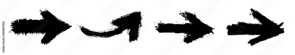 Grunge Brush Stroke Arrow Grunge Brush Stroke Arrow