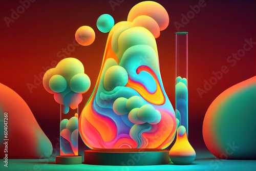 psychedelic colorful abstract background