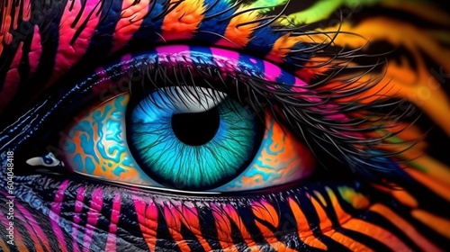 Generative AI. Eye close up  © TrySmartArt