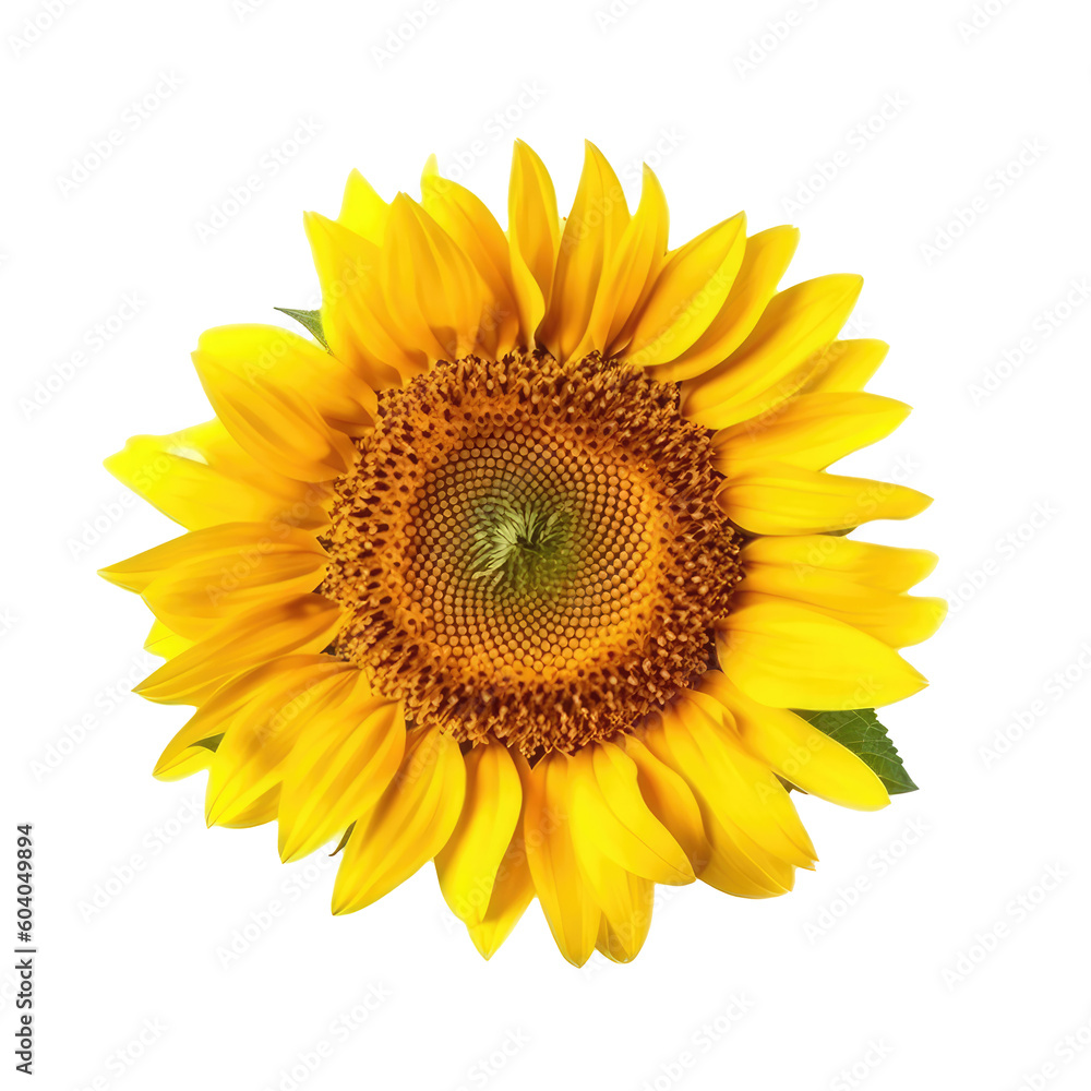 sunflower isolated on white sunflower isolated on white