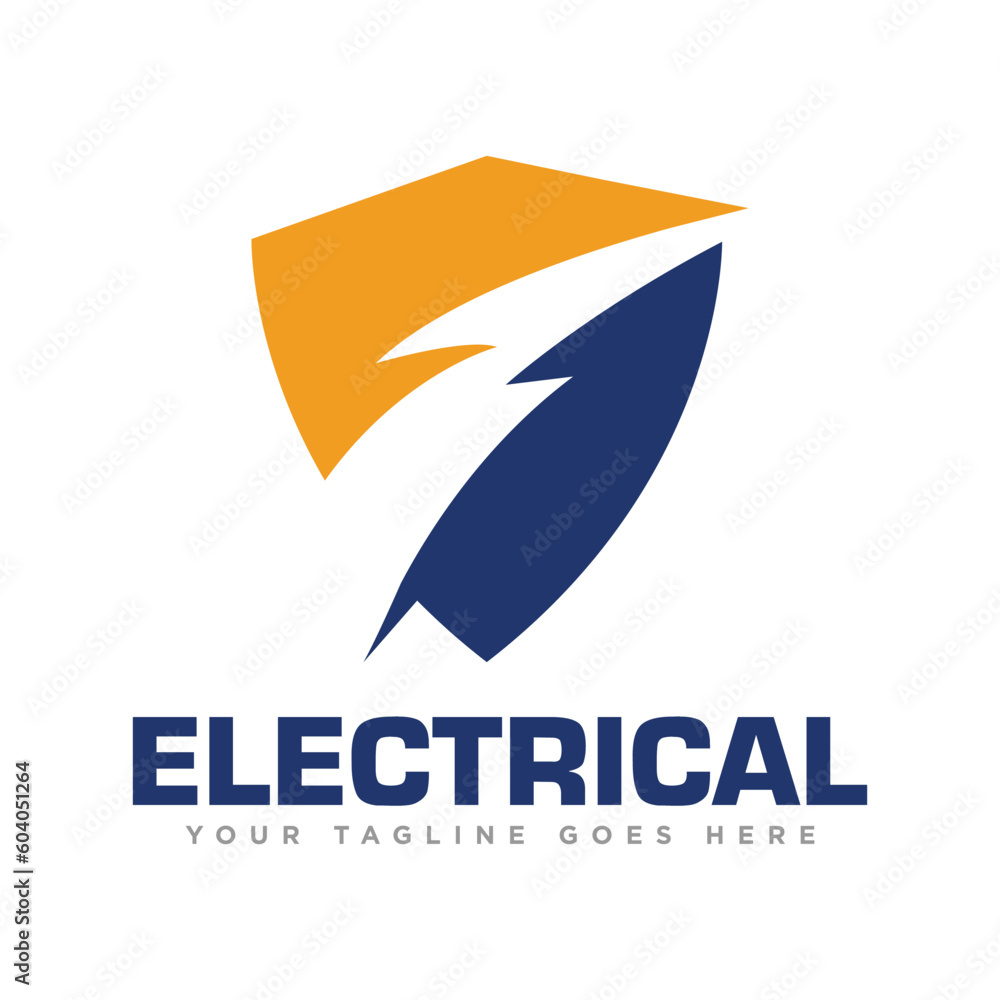 Fototapeta premium Electrical Logo Design Illustration