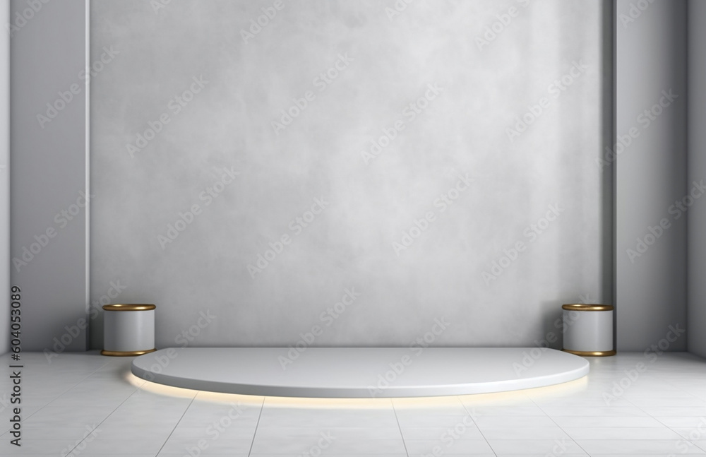 Elevate Your Product with Stunning Lighting on a Gray Wall, generative AI Elevate Your Product with Stunning Lighting on a Gray Wall, generative AI