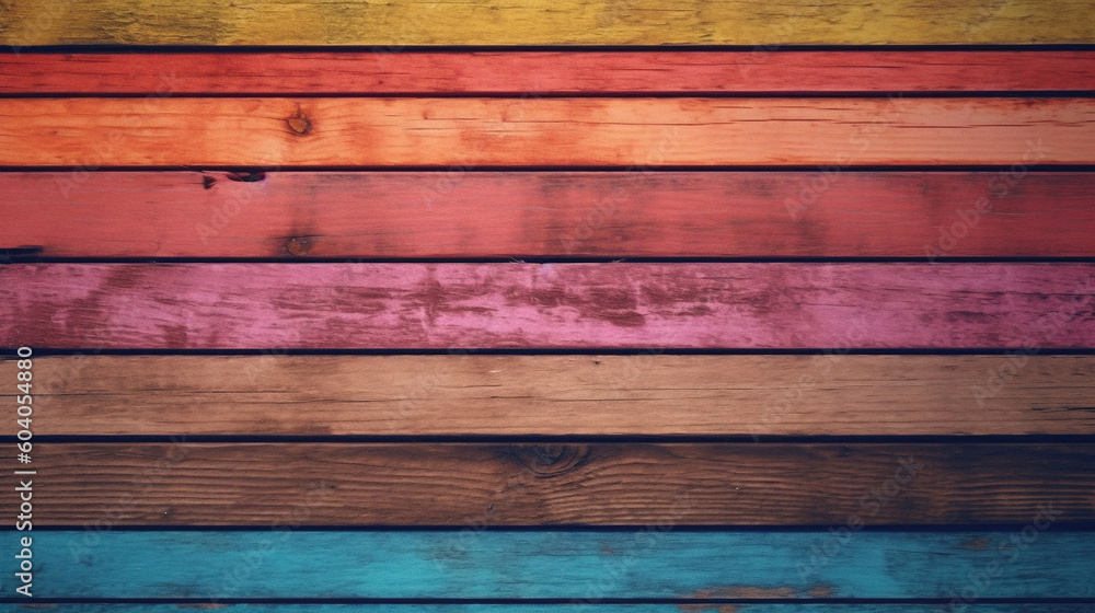 Rainbow wooden pattern background Rainbow wooden pattern background