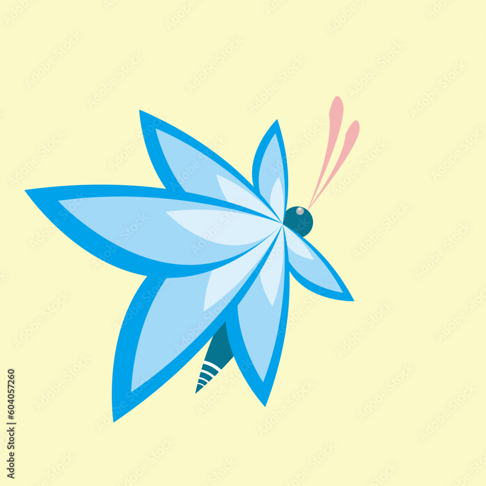 Butterfly Flat Icon Design Vector