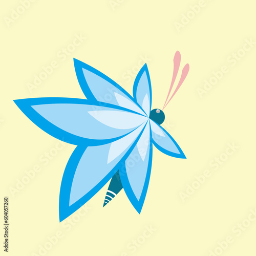 Butterfly Flat Icon Design Vector