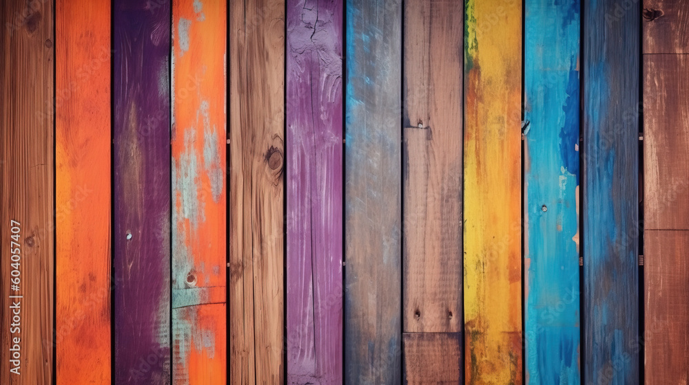 Rainbow wooden pattern background Rainbow wooden pattern background