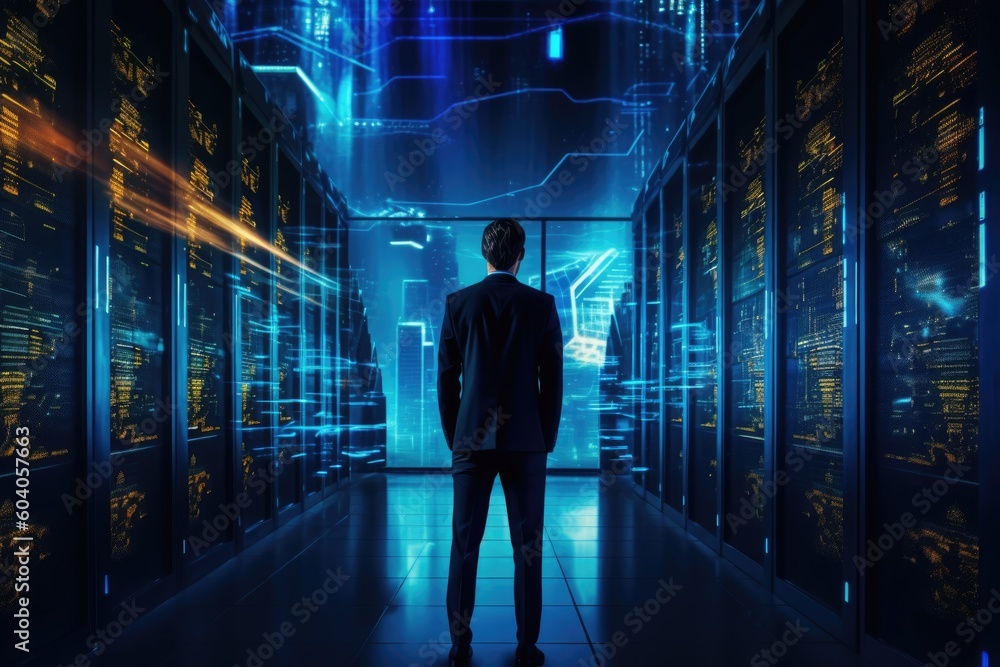 Big data technology concept, Big Data Center, ai generative Big data technology concept, Big Data Center, ai generative