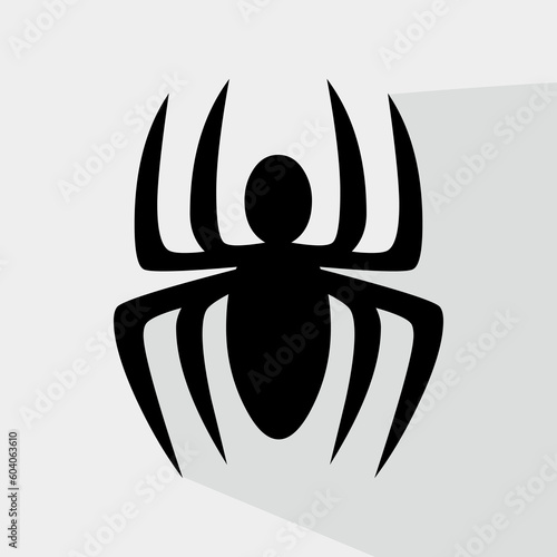 Spider Icon Flat Design Vector