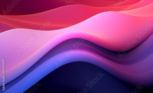 Abstract Colorful Geometric Wave Background in Purple and Pink, generative AI