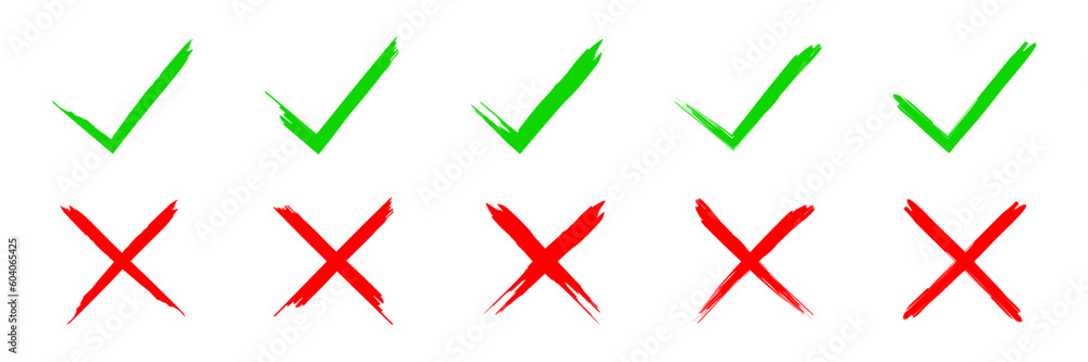 Check mark, cross icon. Tick, check mark, cross icon Check mark, cross icon. Tick, check mark, cross icon