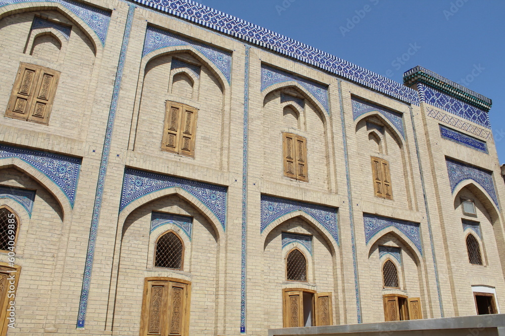 Detail of arabic architecture tile-work, Khiva, Uzbekistan