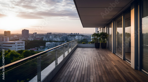 Big Balcony Overlooking the City